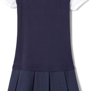 Girls Pleated School Uniform Dress